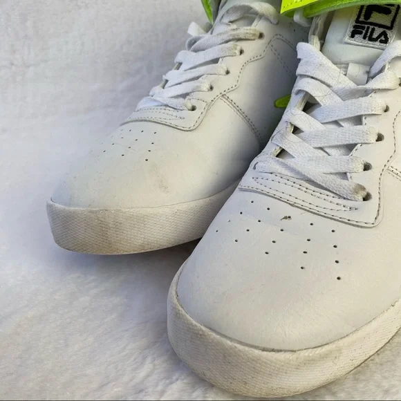 Fila Vulc Color Pop Neon Green High Top Sneakers - Picture 4 of 10